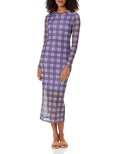 Robe en maille HUGO violette, tenue chic et décontractée pour le quotidien et les sorties urbaines