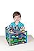 Strictly Briks Stackable Baseplates - Compatible with Lego - 10 in x 10 in, Blue/Green/Gray, 4-Pack with 15 Stackers - Brick Base Plate & Building Brick Set for Creative Play