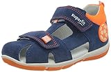 Innenmaterial: Leder Superfit Baby Jungen FREDDY Sandalen, (Blau/Orange 80), 23 EU