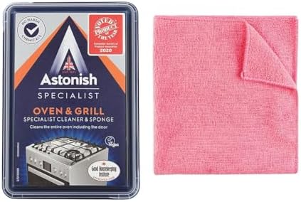 UKDD® Oven and Grill, Hob Microwave Specialist Cleaner Paste with Sponge 250g with Micro fiber cloth