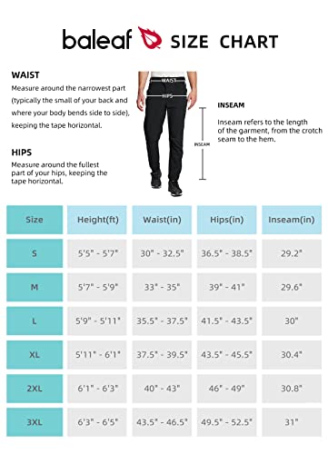 Baleaf Men's Mountain Bike Pants Mtb Cycling Pants Hiking Running Gear Bicycle Biking Water Resistant Lightweight Outdoor Black Xl #TOP6