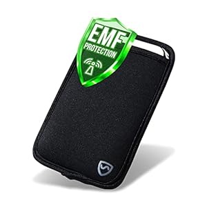 Shield Your Body Anti Radiation Cell Phone Pouch, Cell Phone Sleeves for Blocking EMF, Radiation Blocker for Cell Phone, Black, XL, for Phones Up to 3.25-inches Wide (7 x 4.25 Inches Pouch Size)
