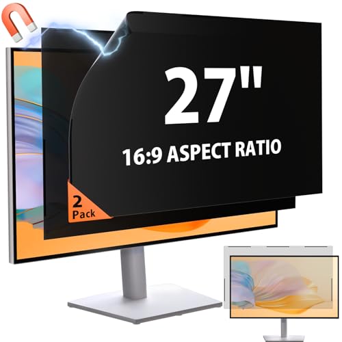 Filtre de confidentialité contre la fatigue visuelle et l'espionnage de moniteur 16:9