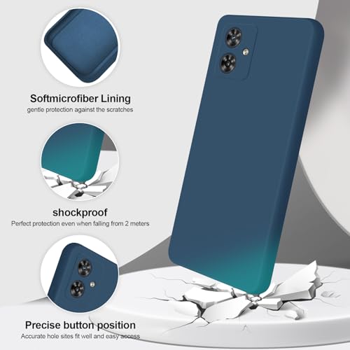 GiiYoon Case Compatible with Motorola Moto G54, Silky-Soft Touch Full-Body Protective Phone Silicone Case - Image 2