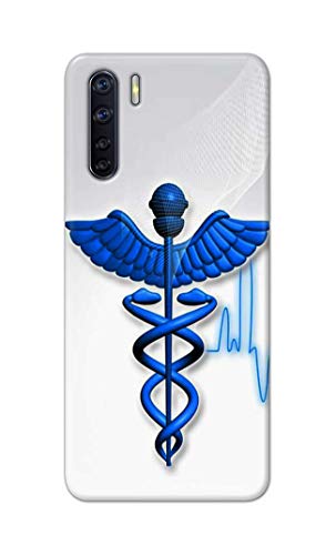 Image of Printed Hard Back Cover Case for Oppo F15 | Oppo F15s | Oppo A91 | Oppo Reno 3 4G Back Cover (Medical Doctor) -1803