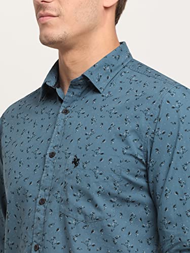 Image of Cantabil Men's Floral Regular Fit Shirt