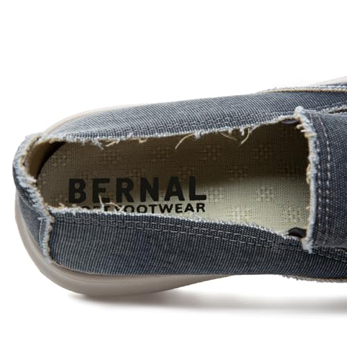 Bernal Men's Loafers Canvas Loafers Slip-on Loafers Shoes Men's Vintage Flat Boat Shoes Walking Work Shoes Comfortable Light-Weight Casual Indoor Outdoor Walking Slippers4