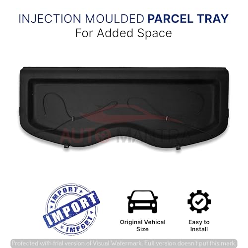 Image of Car Parcel Tray Diggi Luggage Tray in Perfect Fitting Compatible for Grand I10 Nios
