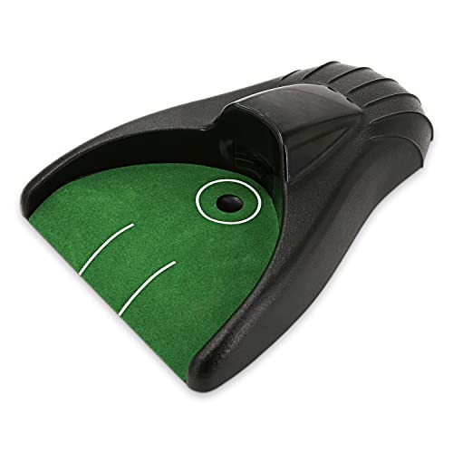 Golf Practice Putting Cup Golf Putter Regulation Cup Putting Green Hole Flag Indoor Outdoor Practice Training Aids (Blue)