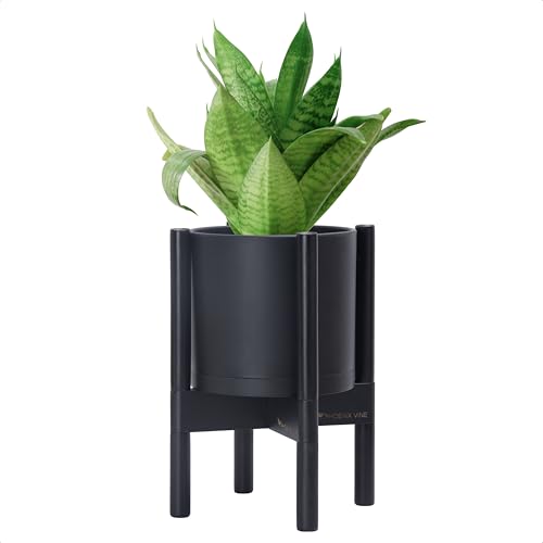 D'vine Dev Planter Pot with Stand - 8 Inch Plastic