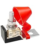 300A 58V Terminal Mount Fuse Block Kit with Single Stud M8 5/16" Rated Battery Fuse and Waterproof Cap for Cars, New Energy trams, RVs, Truck, Boat, Cruise Ships, and Other DC Main Power Sources