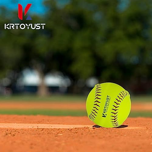 image for KRTOYUST® Softball Ball,Official Size Softballs,12