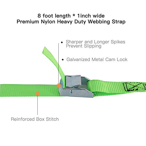 image for XSTRAP STANDARD Cam Buckle Straps 6PK 8FT Powersports Tie-Downs 1-Inch