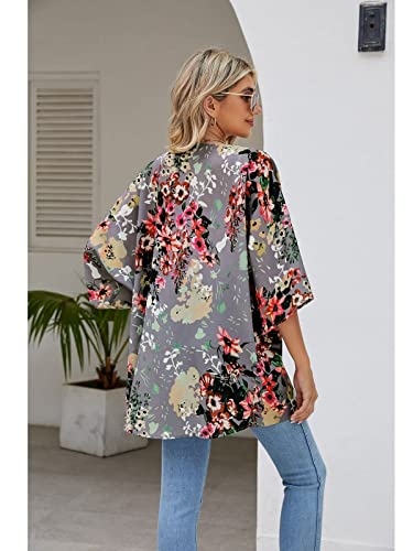 Image of BB&KK Women's Floral Kimono Summer Short Cover Ups Tops
