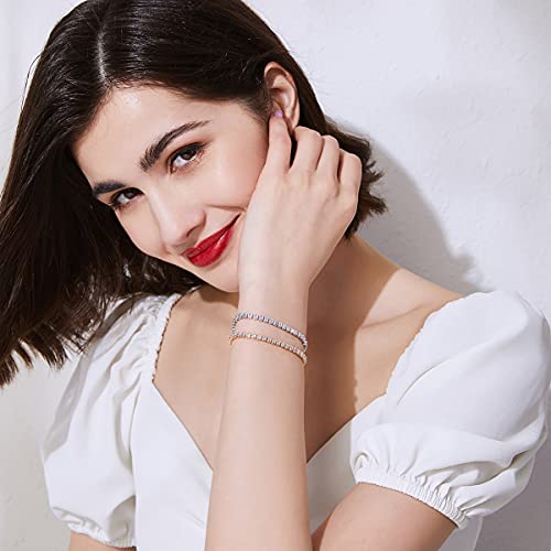 Classic Square Moissanite Tennis Bracelet in 14K Gold for Women, Stylish Accessory, Great for Valentine's & Anniversaries3