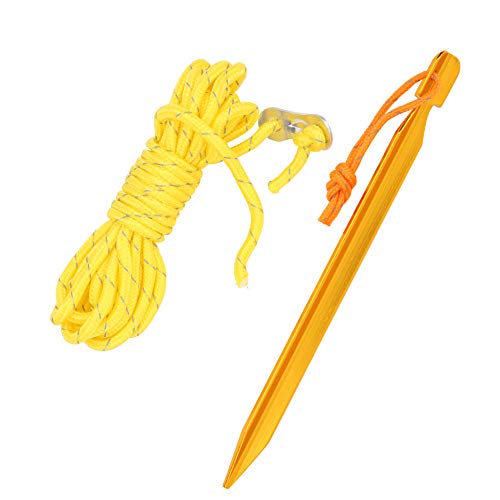 Refletir Luz Boa Resistência Liga de Alumínio Fácil de Carregar Tenda Corda de Vento, Acessório para