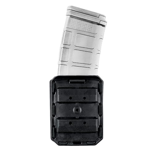 Hero’s Pride Flex OWB Double AR Magazine Case - Universal Fit with Rotating Belt Adapter - Single or Double Stack AR Magazines, 5.56 and .223 Mags - TAA Compliant