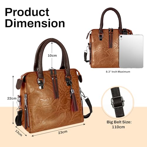 Image of Storite Women's Small Satchel Handbag for Women | Satchel Bag for Work | Ladies Purse | Stylish Shoulder Bag | Gift For Women | Timeless | Birthday /Wedding Gift for Wife /Sister /Mother