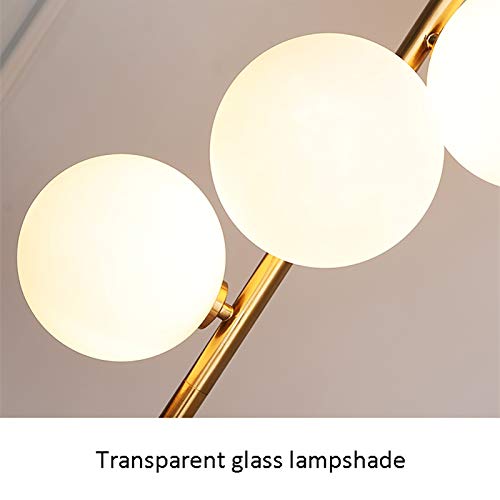 Lámpara de piso de 3 luces con globos de vidrio para iluminación brillante 3