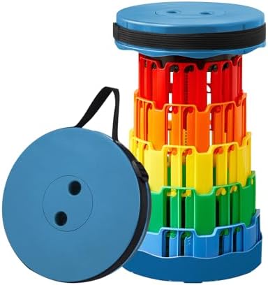 Siege Pliant Portable Tabouret Pliable Et Portable : Léger Et Ajustable Pour Le Camping, La Tabouret Retractable Portable