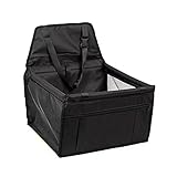 【Hochwertiges Material】: Der Autositz für Haustiere besteht aus einer hochwertigen PE-Trennwand und einem atmungsaktiven Netzgewebe, das Ihren Autositz vor Schmutz, Hautschuppen und Spritzern schützt.