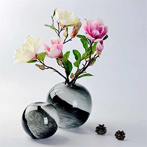 Vase fleur vase chinois multicolore en verre fait main de table - 4