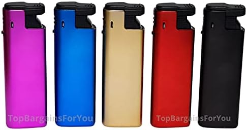 Zactly - 5 x FlameJack Colourful Windproof Dustproof Jet Lighters Really Powerful  LIMITED EDITION (Glitter Texture)