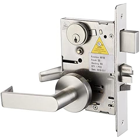 Commercial Heavy Duty Mortise Lock Handle Set For Entrance/Office Front Door Cover