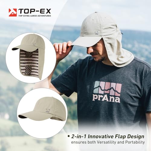 Image of TOP-EX L /XL /XXL UV50+ Waterproof Neck Flap Baseball Sun Cap