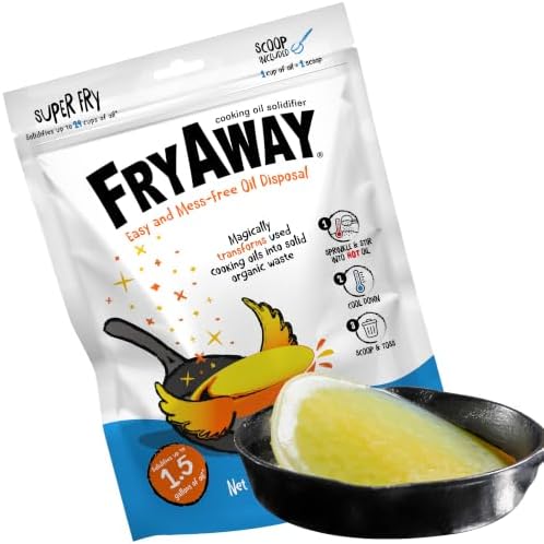 FryAway® Super Fry Cooking Oil Solidifier Powder, 5.7L, Scoop Pouch