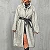 Womens Long Faux Fur Coat Oversized Loose Winter J... #4