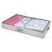 mDesign Under Bed Storage Organizer Box for Clothing, Purses, Shoes - 1 Compartment, Gray