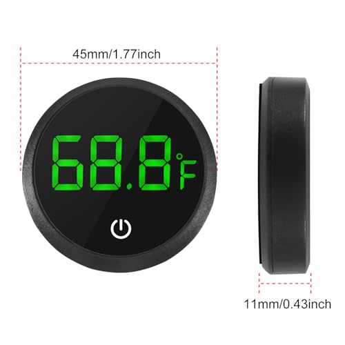 Image of ACEIRMC 4pcs Fish Tank Digital Thermometer Accurate LED Display to ±0.9F Tank Thermometer Aquarium Temperature Measurement Suitable for Fish, Axolotl, Turtle or Aquatic