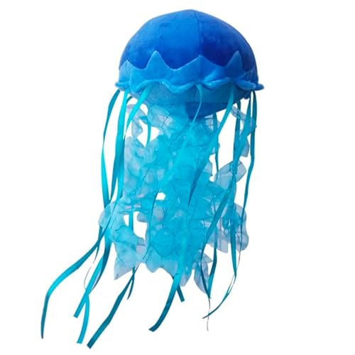 capybaraflying Peluche méduse réaliste de 15 cm/6in, série océan créative Peluche méduse, idéale pour décorer Une scène d'anniversaire, Jouet éducatif Amusant pour Enfants (Bleu)
