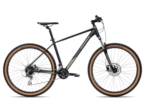 Axess Keedo | Herren-Mountainbike | MTB-Hardtail | 16-Gang Schaltung | hydraulische Scheibenbremsen, Farbe:satinblack Olive, Rahmengröße:21 Zoll, Laufradgröße:29 Zoll