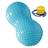 Générique Fitness-Ball in Erdnussform – Massageball für Training sensorische Integration, geeignet für Erwachsene, Yoga, Pilates, Fitnessstudio, PVC, 43,9 x 99,1 cm, Pumpe inklusive