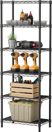 SINGAYE 6 Small Wire Shelves Kitchen Pantry Close Home Organizers