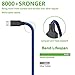 Micro USB Cable, 3Pack 6FT Android Charger Cord Long Braided Sync Fast Charging Cables Compatible with Samsung Galaxy S6 S7 Edge, Android Phone -Blue