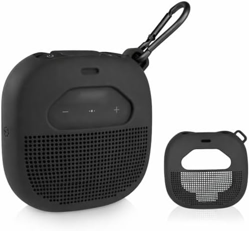 Silicone Cover Sleeve for SoundLink Micro Portable Outdoor Speaker, Customized Design Skin Giving All 6 Directions Protection, Best Matching in Shape and Color(Black)