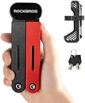 ROCKBROS Verrouillage vélo pliant 120cm/47.24inch avec 2 Clés Serrure de scooter électrique pour moto E
