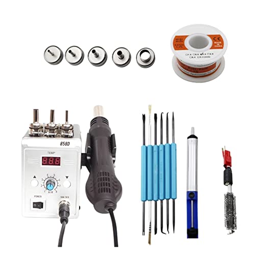 Pantalla digital desoldering Station 85 8d 700W BGA ESD Estación de soldadura Revolo Herramienta de reparación de soldadura por arma de aire caliente(Set-3)