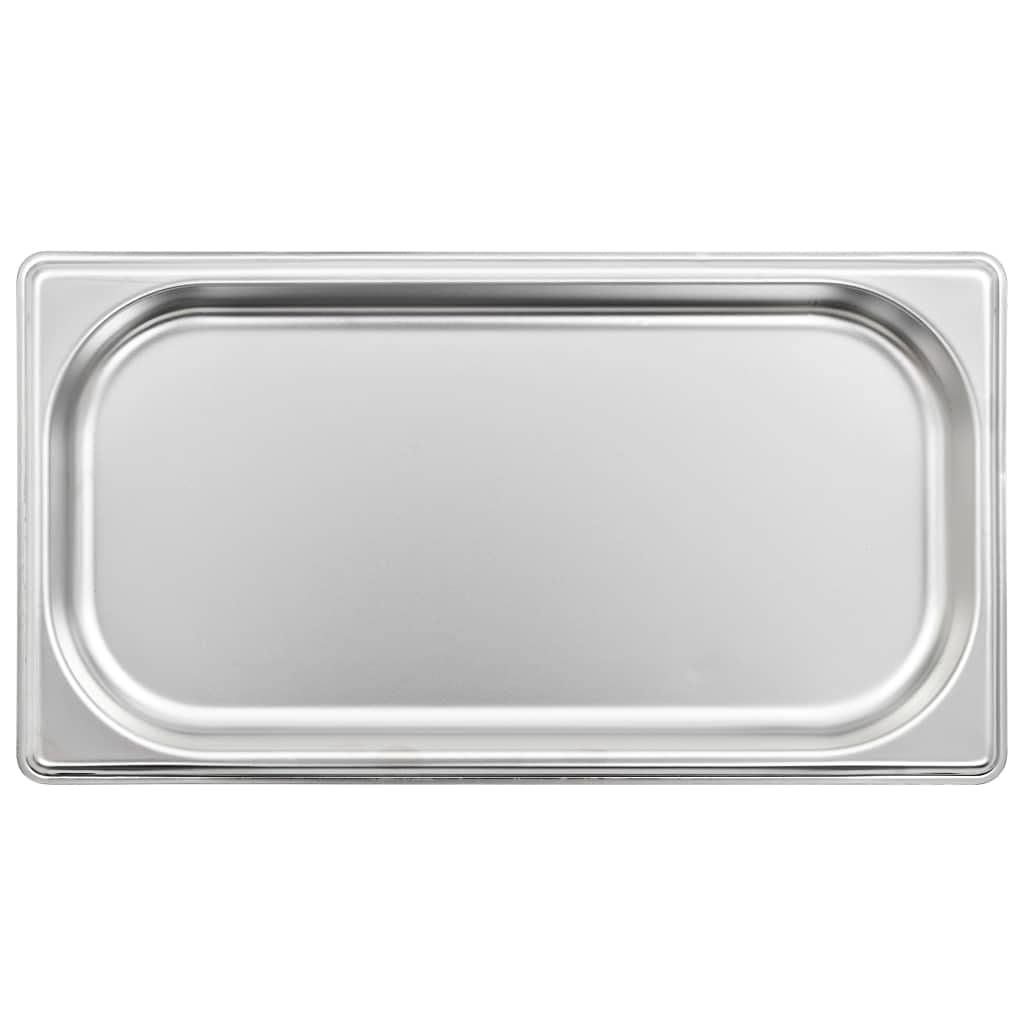 INLIFE Gastronorm 50892 - Contenedores (12 unidades, GN 1/3, 20 mm, acero inoxidable, 3,75 kg)