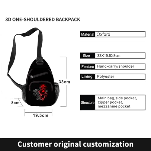 Corpse Husband Merch Backpack Adjustable Strap Bag Cosplay hree Piece travel Backpack (Suit 1)3