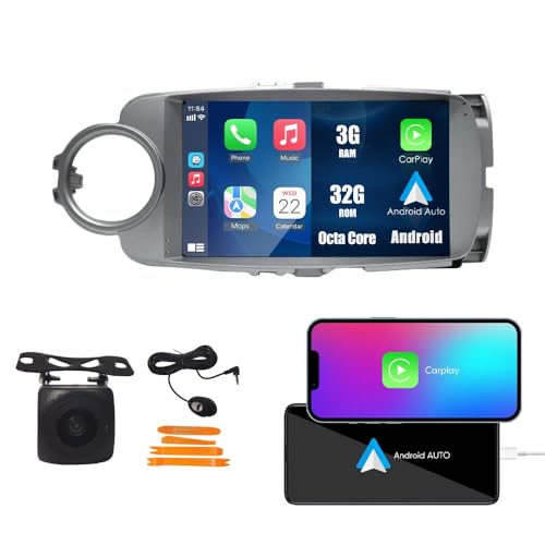 CarPlay Android Auto Navegación Estéreo GPS Radio Cámara Marcha atrás Display 9