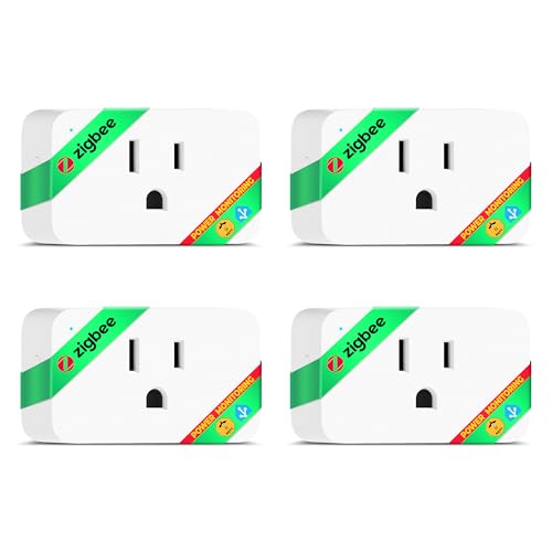 NOUS ZigBee Smart Plug 15A, Energy Monitoring, Compatible with Alexa,