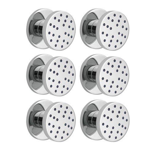Preisvergleich Produktbild 6x Seitenbrause"DOT" Massagedüse Dusche Wandbrause Bad Wanddüse
