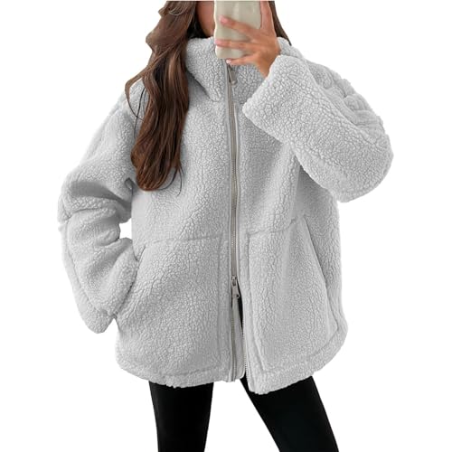 Veste polaire femme contre le froid manteau zippé