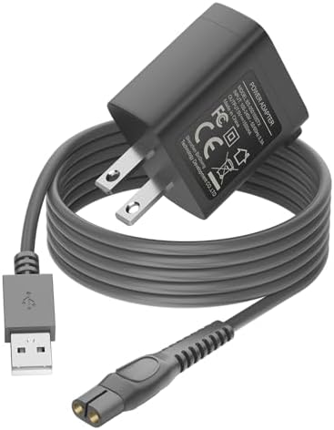 5V Charger for Philips Norelco Shaver 2400 2600, Wet & Dry Shaver Series 5000 7000 3000 Compatible with Philips Oneblade QP2724, QP2834, QP1924 USB Charging Cable