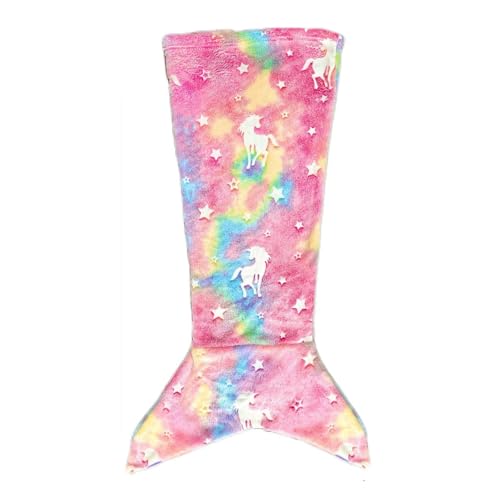 kids throw blankets mermaid-tail