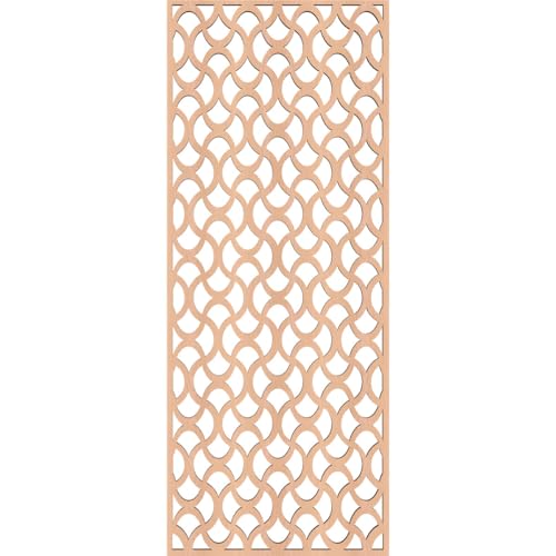 Image of Resort Decorative Pierced Fretwork Wood Wall Panels, 11 3 /8 inchW x 29 3 /8 inchH x 3 /8 inchT, Alder